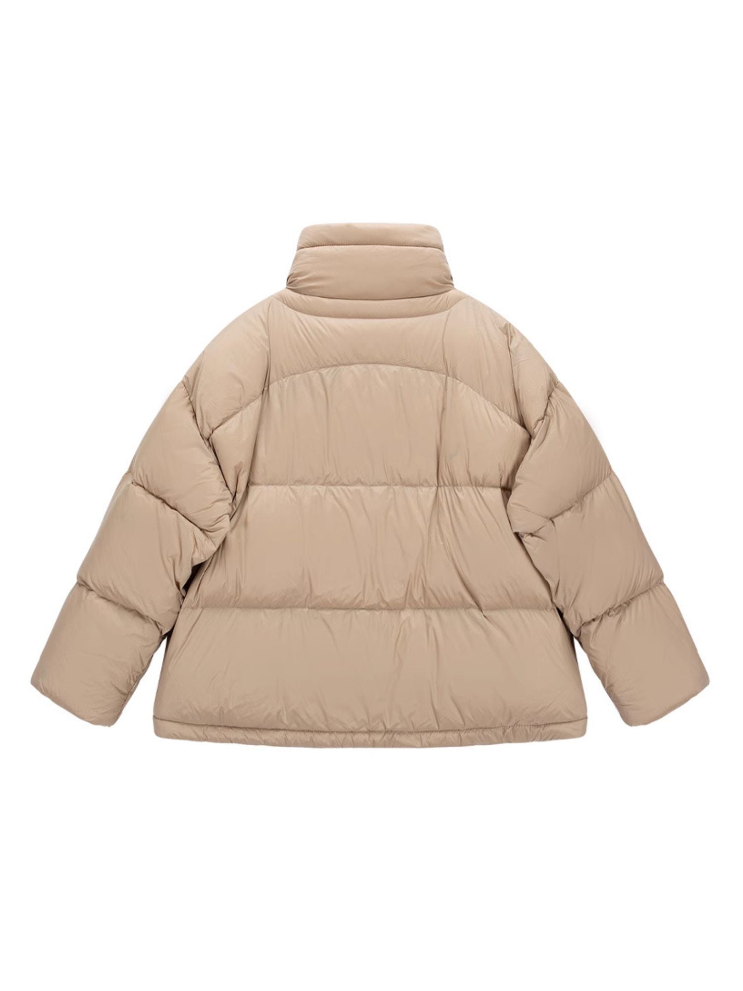 A khaki jacket against a white background.