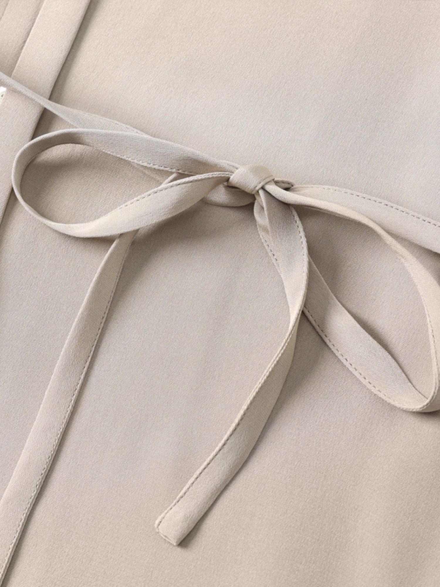 Close up of a tie.