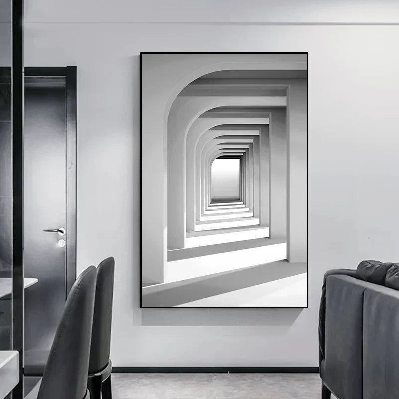 Minimalist Abstract Architectural Canvas Prints for Modern Decor