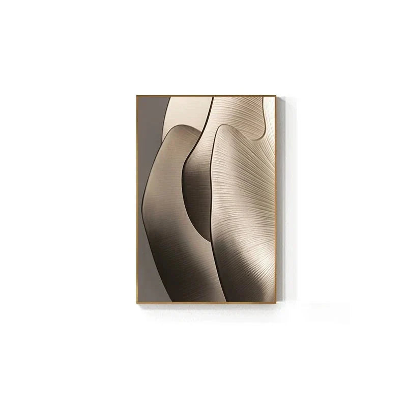 Modern Abstract Geometry Canvas Wall Art for Luxury Interiors