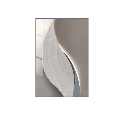 Abstract Industrial Gray Beige Canvas Wall Art for Modern Decor