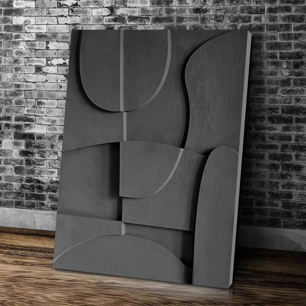 Abstract Minimalist 3D Design Canvas Wall Art for Modern Decor
