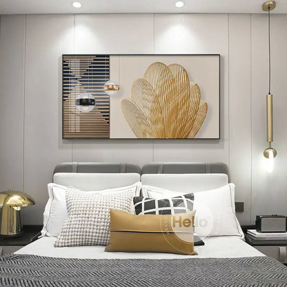 Abstract Sun & Moon Canvas Wall Art for Modern Loft Decor