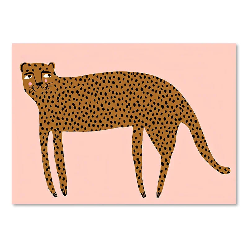 Cute Baby Animals Nursery Wall Art Canvas Prints for Kids' Room Decor