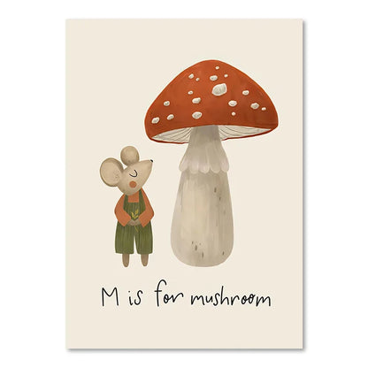Cute Baby Animals Nursery Wall Art Canvas Prints for Kids' Room Decor