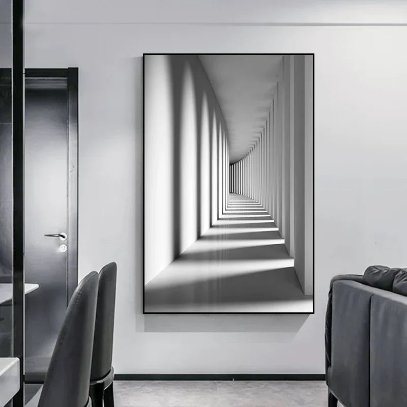 Minimalist Abstract Architectural Canvas Prints for Modern Decor