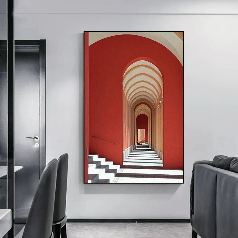 Minimalist Abstract Architectural Canvas Prints for Modern Decor
