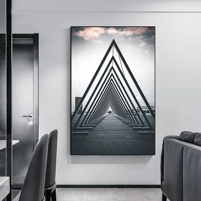 Minimalist Abstract Architectural Canvas Prints for Modern Decor