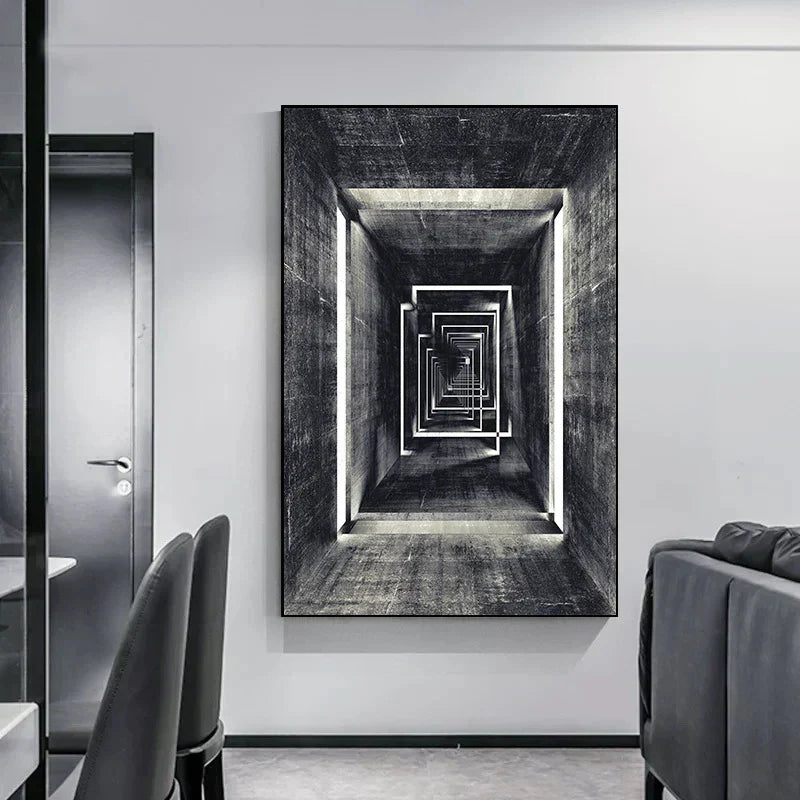 Minimalist Abstract Architectural Canvas Prints for Modern Decor