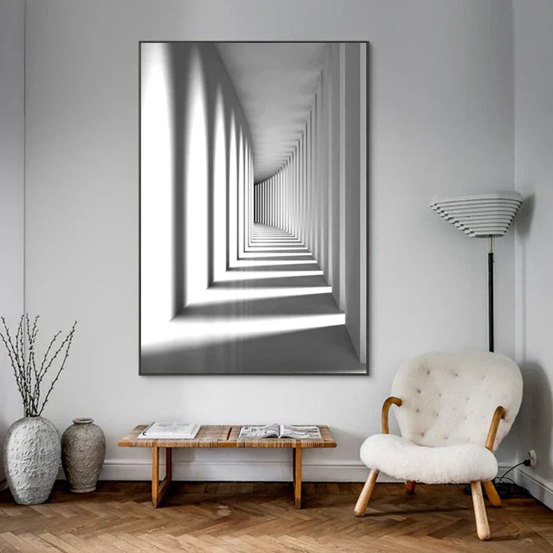 Minimalist Abstract Architectural Canvas Prints for Modern Decor