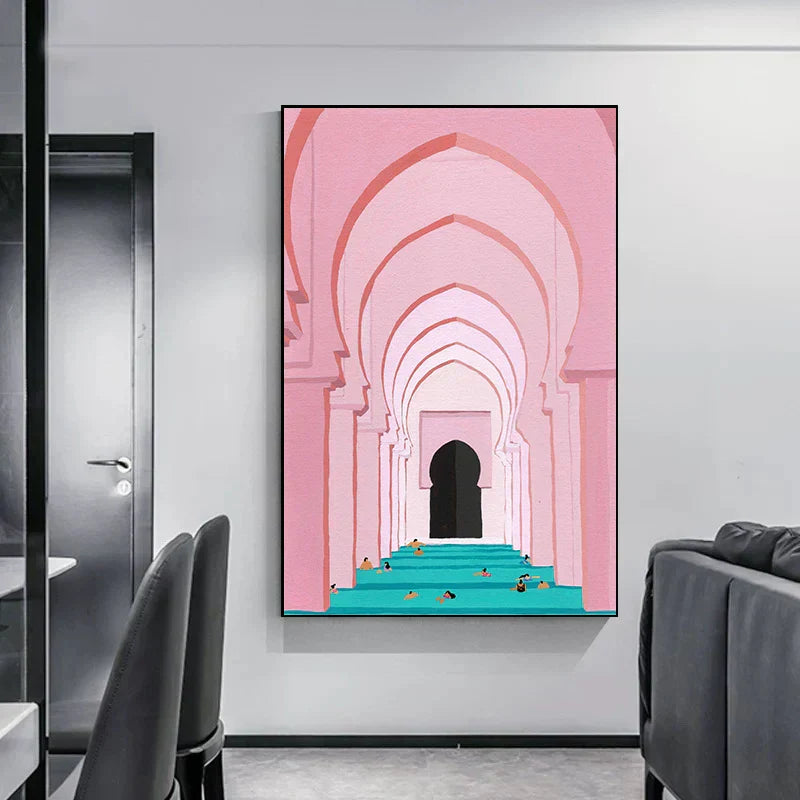 Minimalist Abstract Architectural Canvas Prints for Modern Decor