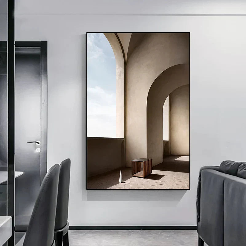 Minimalist Abstract Architectural Canvas Prints for Modern Decor