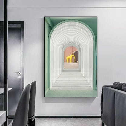 Minimalist Abstract Architectural Canvas Prints for Modern Decor