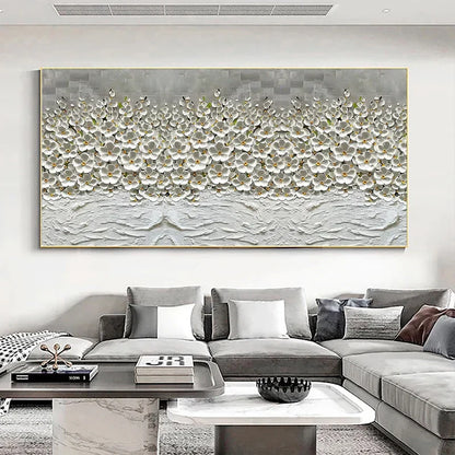 Modern Abstract Flower Tree Canvas Art for Living Room & Office Decor