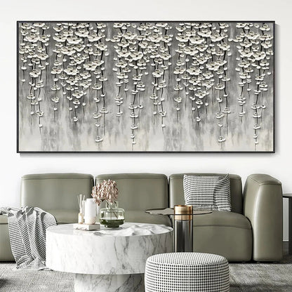 Modern Abstract Flower Tree Canvas Art for Living Room & Office Decor