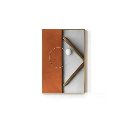 Modern Abstract Geometry Canvas Wall Art for Luxury Interiors