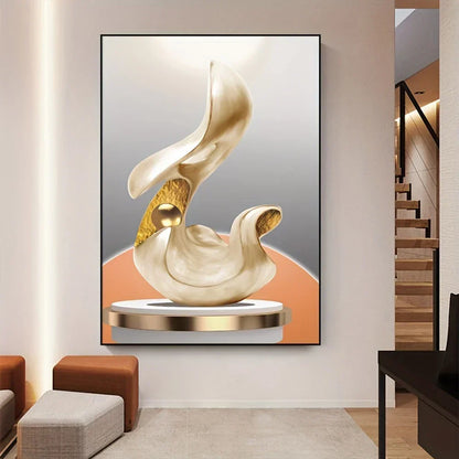Modern Abstract Still Life Canvas Art for Luxury Home Decor