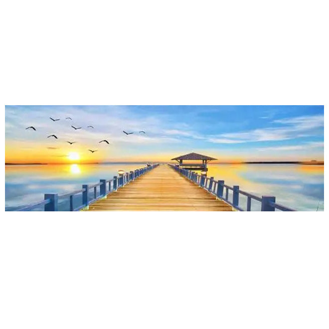 Mountain Lakes Forest Wilderness Canvas Wall Art for Living Room Decor