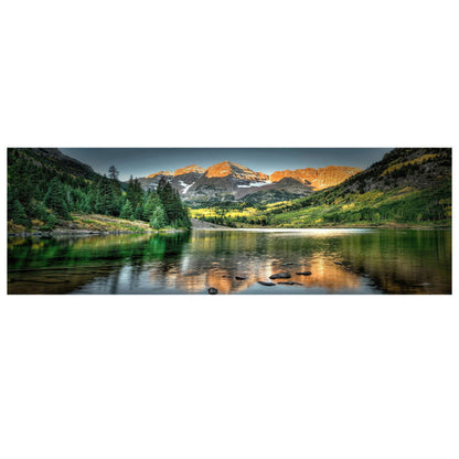 Mountain Lakes Forest Wilderness Canvas Wall Art for Living Room Decor