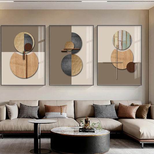 Nordic Abstract Geometric Wall Art Canvas Prints for Home Decor