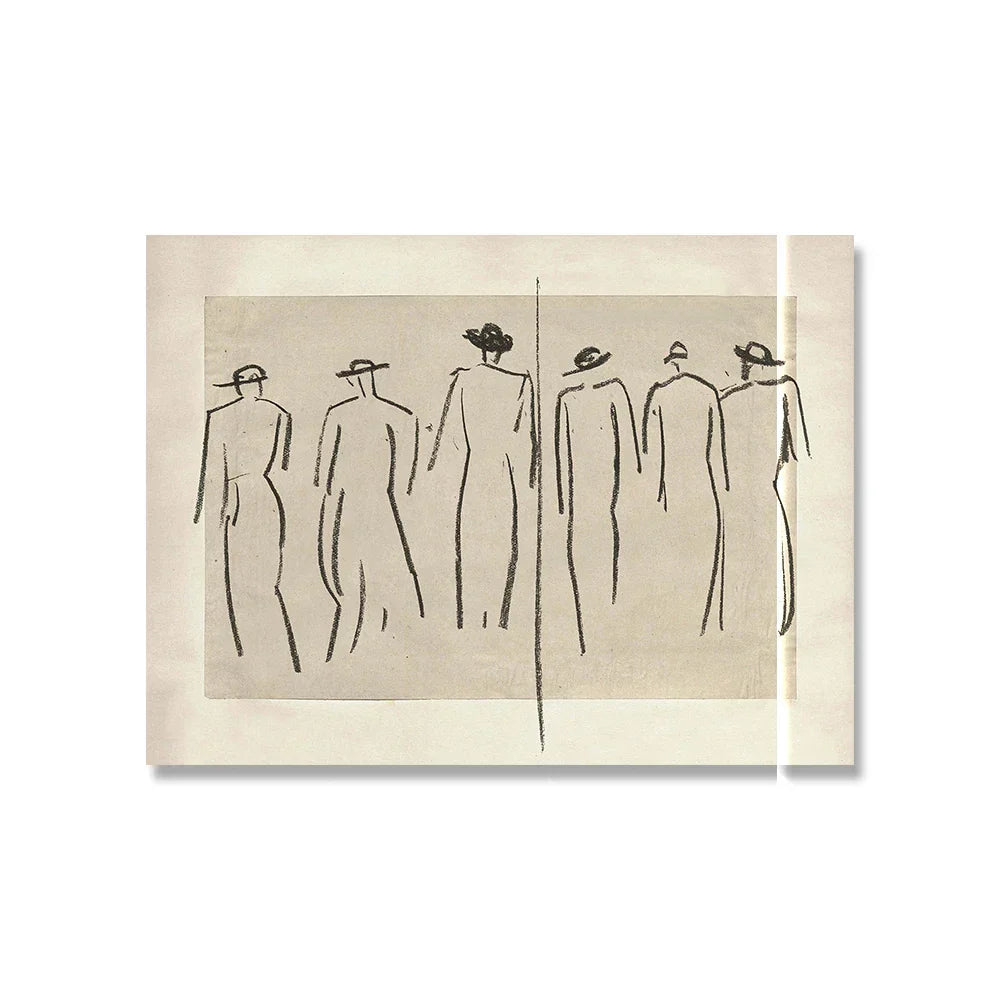 Vintage Vogue Gallery Wall Art Canvas Prints for Living Room Decor