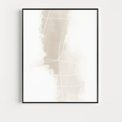 Absolute Minimal Beige White Abstract Wall Art Fine Art Canvas Prints Simple Artworks For Modern Apartment Living Room Art For Contemporary Decor | Kunsthaus Atelier-Homeandso