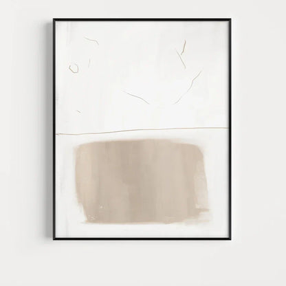 Absolute Minimal Beige White Abstract Wall Art Fine Art Canvas Prints Simple Artworks For Modern Apartment Living Room Art For Contemporary Decor | Kunsthaus Atelier-Homeandso