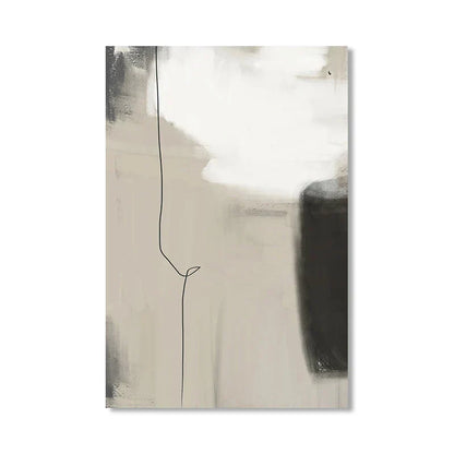 Beige Gray Black Scandinavian Abstract Wall Art Fine Art Canvas Prints Beige Grey Pictures For Minimalist Living Room Art For Contemporary Interiors | Kunsthaus Atelier-Homeandso