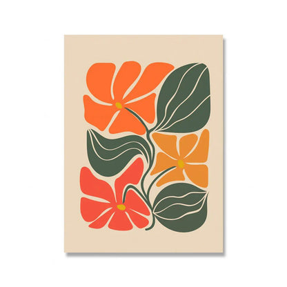 Bright Colorful Botanical Abstract Wall Art Fine Art Canvas Prints Vibrant Color Pictures For Modern Home Living Room Bedroom Art Decor | Kunsthaus Atelier-Homeandso