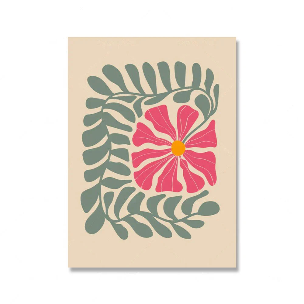 Bright Colorful Botanical Abstract Wall Art Fine Art Canvas Prints Vibrant Color Pictures For Modern Home Living Room Bedroom Art Decor | Kunsthaus Atelier-Homeandso