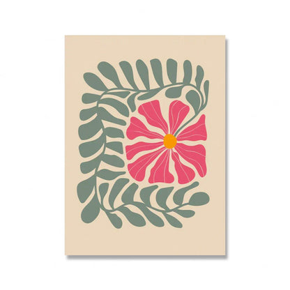 Bright Colorful Botanical Abstract Wall Art Fine Art Canvas Prints Vibrant Color Pictures For Modern Home Living Room Bedroom Art Decor | Kunsthaus Atelier-Homeandso