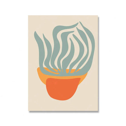 Bright Colorful Botanical Abstract Wall Art Fine Art Canvas Prints Vibrant Color Pictures For Modern Home Living Room Bedroom Art Decor | Kunsthaus Atelier-Homeandso