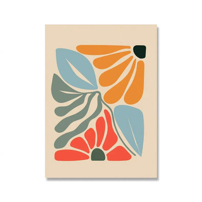 Bright Colorful Botanical Abstract Wall Art Fine Art Canvas Prints Vibrant Color Pictures For Modern Home Living Room Bedroom Art Decor | Kunsthaus Atelier-Homeandso