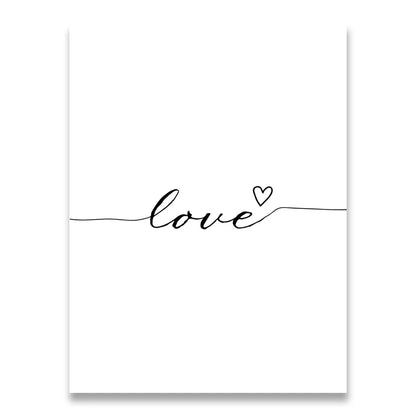 Daily Inspiration Words Wall Art Fine Art Canvas Prints Love Smile Sweet Dreams Quotations Posters Black White Pictures For Living Room Bedroom Art Decor | Kunsthaus Atelier-Homeandso