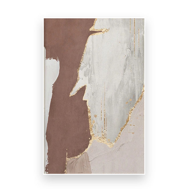 Green Brown Nordic Abstract Geomorphic Wall Art Fine Art Canvas Prints Pictures For Modern Apartment Living Room Home Office Art Decor | Kunsthaus Atelier-Homeandso