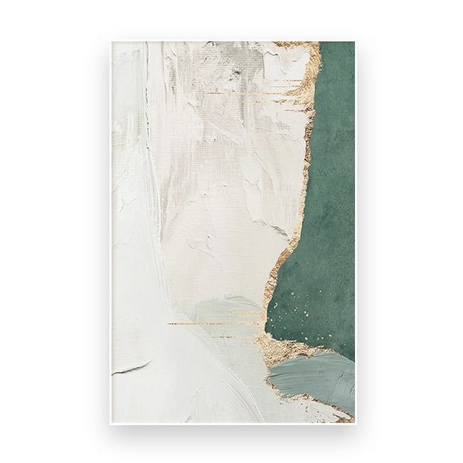 Green Brown Nordic Abstract Geomorphic Wall Art Fine Art Canvas Prints Pictures For Modern Apartment Living Room Home Office Art Decor | Kunsthaus Atelier-Homeandso