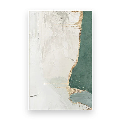 Green Brown Nordic Abstract Geomorphic Wall Art Fine Art Canvas Prints Pictures For Modern Apartment Living Room Home Office Art Decor | Kunsthaus Atelier-Homeandso
