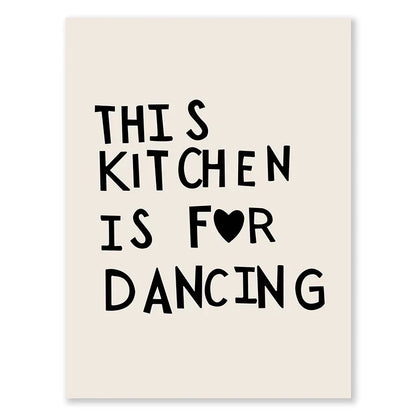 Kitchen Cooking Love Quotes Wall Art Fine Art Canvas Prints Minimalist Modern Typographic Posters Pictures For Kitchen Dining Room Cafe Art Decor | Kunsthaus Atelier-Homeandso