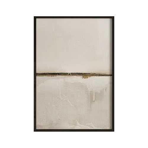 Minimalist Abstract Landscape Wall Art Neutral Colors Fine Art Canvas Prints Beige/Black Pictures For Living Room, Bedroom, Art For Contemporary Interiors | Kunsthaus Atelier-Homeandso