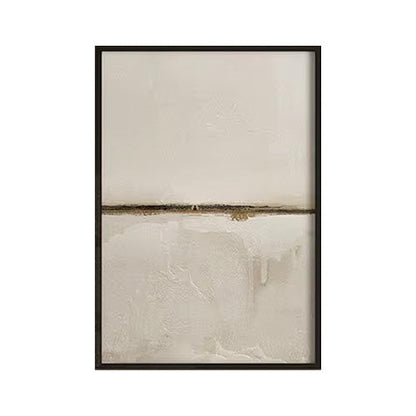 Minimalist Abstract Landscape Wall Art Neutral Colors Fine Art Canvas Prints Beige/Black Pictures For Living Room, Bedroom, Art For Contemporary Interiors | Kunsthaus Atelier-Homeandso
