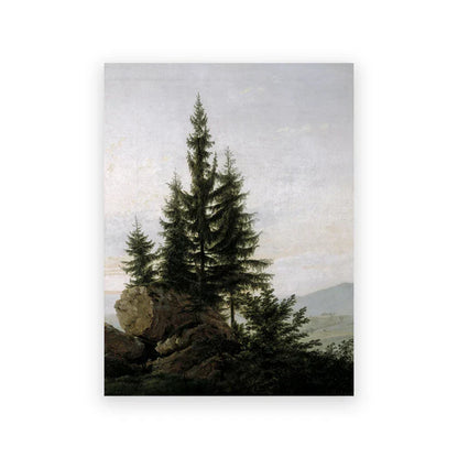 Rustic Vintage Landscape Oil Painting Mountain Forest Wall Art Fine Art Canvas Prints Gallery Wall Pictures For Living Room Dining Room Art Decoration | Kunsthaus Atelier-Homeandso