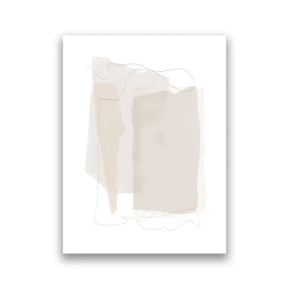 Shades Of Beige Abstract Line Art Wall Art Fine Art Canvas Prints Minimalist Pictures For Modern Apartment Living Room Art For Contemporary Interiors | Kunsthaus Atelier-Homeandso