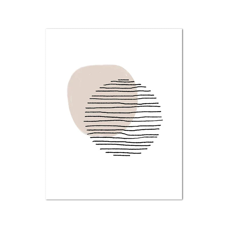 Shades Of Beige Abstract Line Art Wall Art Fine Art Canvas Prints Minimalist Pictures For Modern Apartment Living Room Art For Contemporary Interiors | Kunsthaus Atelier-Homeandso