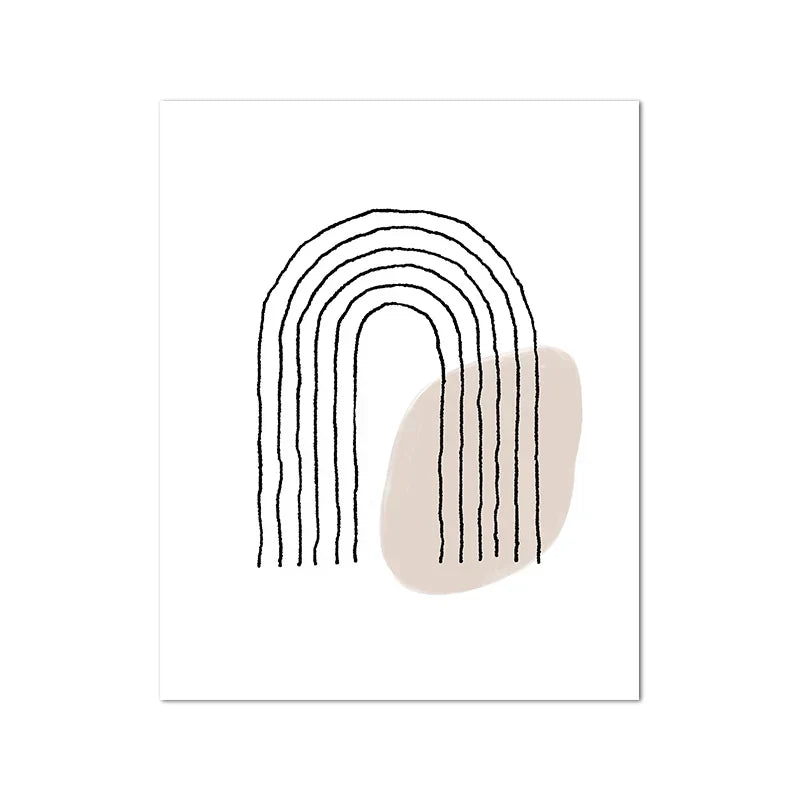 Shades Of Beige Abstract Line Art Wall Art Fine Art Canvas Prints Minimalist Pictures For Modern Apartment Living Room Art For Contemporary Interiors | Kunsthaus Atelier-Homeandso
