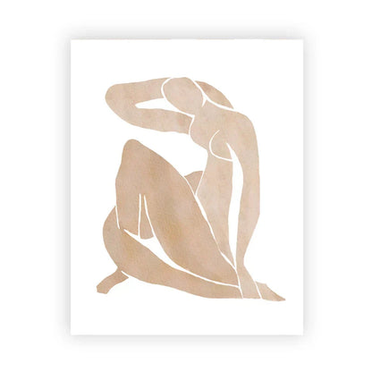 Shades Of Beige Abstract Line Art Wall Art Fine Art Canvas Prints Minimalist Pictures For Modern Apartment Living Room Art For Contemporary Interiors | Kunsthaus Atelier-Homeandso
