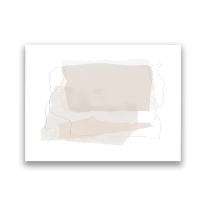 Shades Of Beige Abstract Line Art Wall Art Fine Art Canvas Prints Minimalist Pictures For Modern Apartment Living Room Art For Contemporary Interiors | Kunsthaus Atelier-Homeandso